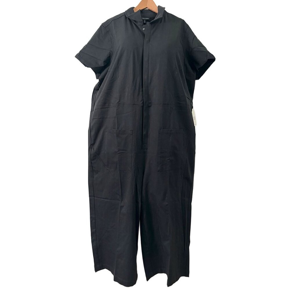 Universal Standard Kate Jumpsuit, Black Stretch Twill (22-24) New! SUPER DEAL!